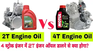 2T Engine Oil VS 4T Engine Oil - What Is The Difference? | Four Stroke And Two Stroke Engine Oil