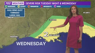 Strong storms arrive Wednesday ahead of a big cool-down