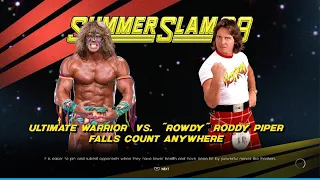 WWE 2K22 Ultimate Warrior vs Roddy Piper