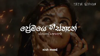 ප්‍රේමයෙ හිස්තැන් ( Premaye Histhan ) Rap | Slowed And Reverb | Nethmini ft. Mahazona | Nish Mood