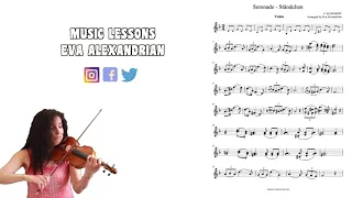 Franz Schubert | Serenade | Ständchen (Standchen) With Sheet Music | Violin By Eva Alexandrian