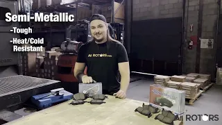 Semi-metallic vs Ceramic Brake Pads