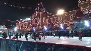 Ice Skating Rink on Red Square, Moscow 2008