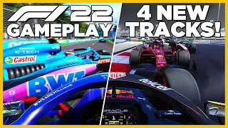 Driving ALL 4 NEW TRACKS on F1 22!? F1 GAME EXCLUSIVE GAMEPLAY & HUGE AI CRASHES!