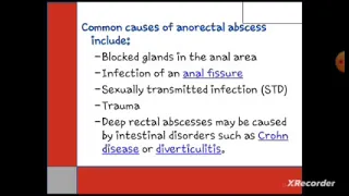 Anorectal Abscess