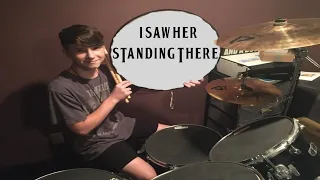 The Beatles - I Saw Her Standing There Isolated Drum Cover by 13 Year Old Boy