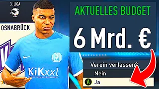 ICH GEBE 3. LIGA VEREIN 6 MILLIARDEN UND WECHSLE DANN WEG !!! 💸👋 FIFA 23 Karriermodus Experiment