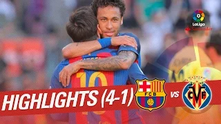 Highlights FC Barcelona vs Villarreal CF (4-1)