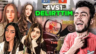 KIZLAR İLE KAR98 VS 4 WİN94 OYNADIM !! BÜTÜN RACON BOZULDU !! PUBG Mobile