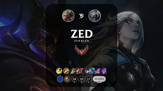 Zed Jungle vs Diana - EUW Grandmaster Patch 13.4