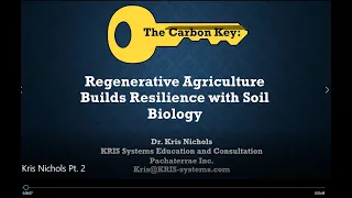 "Regenerative Agriculture Builds Resilience with Soil Biology, Part 2" by Dr. Kris Nichols