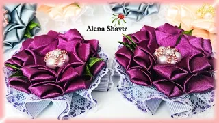 Цветы из атласной ленты Alena Shavtr Канзаши