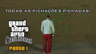 TODAS AS 100 PICHAÇÕES DO GTA SAN ANDREAS - PARTE 1