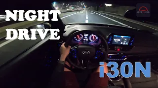 NIGHT DRIVING | HYUNDAI i30N | 2.0 TURBO 275 HP | PURE POV TEST