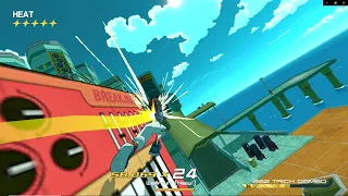 Bomb Rush Cyberfunk but with music from Jet Set Radio Future