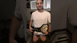 Sean Stricklands white trash solution to fixing his UFC belt 😂