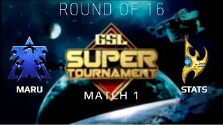 2019 GSL Super Tournament 1 - Ro16 Match 1: Maru (T) vs Stats (P)