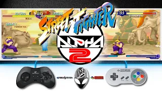 Street Fighter Alpha 2 - Sega Saturn vs Super Nintendo ᴴᴰ Comparison