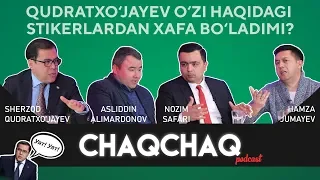 CHAQCHAQ #9 | QUDRATXO'JAYEVNI O'Z STIKERLARI XAFA QILADIMI?