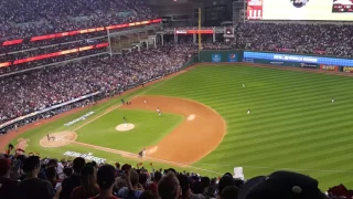 2016 World Series Game 7 Cleveland Indians Taking the Field