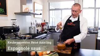 Kitchen master Ameling prepares Espagnole saus
