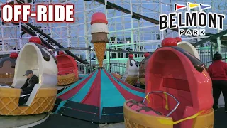 Belmont Park Off-Ride Footage, San Diego Seaside Amusement Park | Non-Copyright
