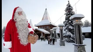 Joulupukin pajakylä ennen Joulua: Joulupukki video Rovaniemi Napapiiri Lappi perheohjelma