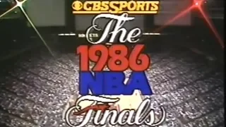 NBA on CBS - 1986 NBA Finals Game 3 Intro - Celtics vs Rockets