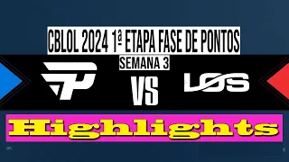 PAIN GAMING VS LOS GRANDES | CBLOL 2024 | Highlights | PNG VS LOS