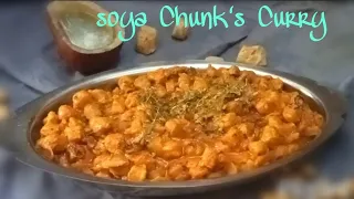 Soyabean Curry || Restaurant Style Soya Curry || Soya Chunks Curry || jassu's food paradise