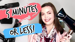 HOW TO DRY YOUR HAIR IN FIVE MINUTES OR LESS! WITH PROOF! | Glam Life by Meg