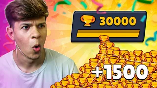 6 HORAS DE PUSH ➡️ 1500 TROFÉUS EM UM ÚNICO VÍDEO - 30K