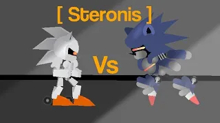 Mecha Sonic Vs Metal Silver Sonic [ Stick nodes ]