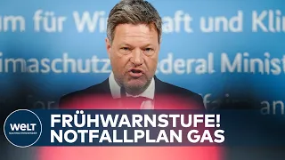 GAS-STREIT mit RUSSLAND: HABECK ruft Frühwarnstufe des Notfallplans aus | WELT DOKUMENT