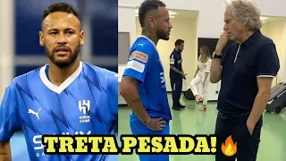 NEYMAR TEM TRETA PESADA COM O TÉCNICO JORGE JESUS DO AL-HILAL 🔥