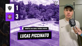 Lucas Piccinato fala sobre a vitória do Corinthians sobre o Atlético Mineiro pelo Brasileirão