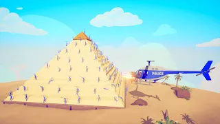 HELICOPTER ATTACK ON THE PYRAMID 🔺 | Totally Accurate Battle Simulator TABS