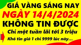 Giá vàng hôm nay ngày 14/4/2024 - giá vàng 9999, vàng sjc, vàng nhẫn 9999,...