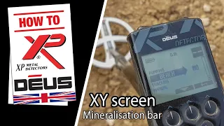 XP Deus XY screen mineralisation bar