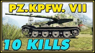 World of Tanks | Pz.Kpfw. VII - 10 Kills - 9K Damage