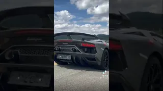 Lamborghini aventador svj crazy exhaust system