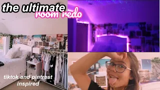 the ULTIMATE room makeover/transformation *tiktok + pintrest inspired*