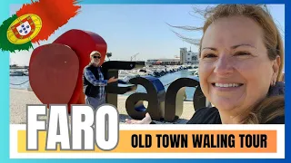 2024 FARO ALGARVE PORTUGAL 🇵🇹 GUIDED WALKING TOUR | OLD TOWN FARO PORTUGAL