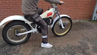 1985 YAMAHA TY250 TRIALS TEST RIDE.