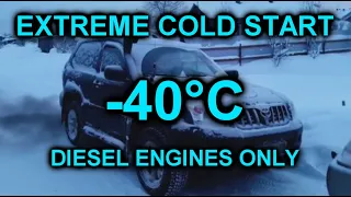 EXTREME DIESEL COLD START compilation | -40*C | s.2 ep.44 | Запуск дизельного двигателя в мороз -40