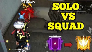 Solo Vs Squad Full Gameplay |🔥iPhone 13📲 FreeFire