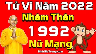 Tử vi năm 2022 tuổi Nhâm Thân 1992: Hạn Tam Kheo, Sao Thái Âm nên làm gì?