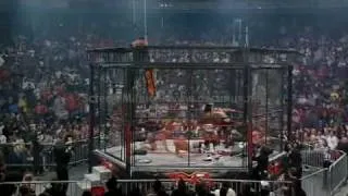 AJ Styles cage dive