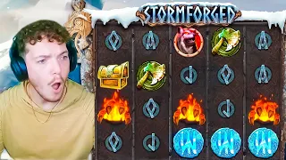 I did MORE $1000 FEATURE SPINS on STORMFORGED! (HIGH RISK)