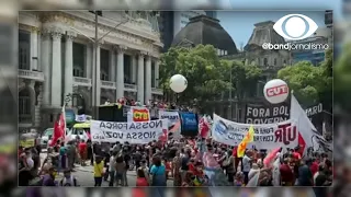 RJ: protesto contra o governo ocorreu no centro da cidade